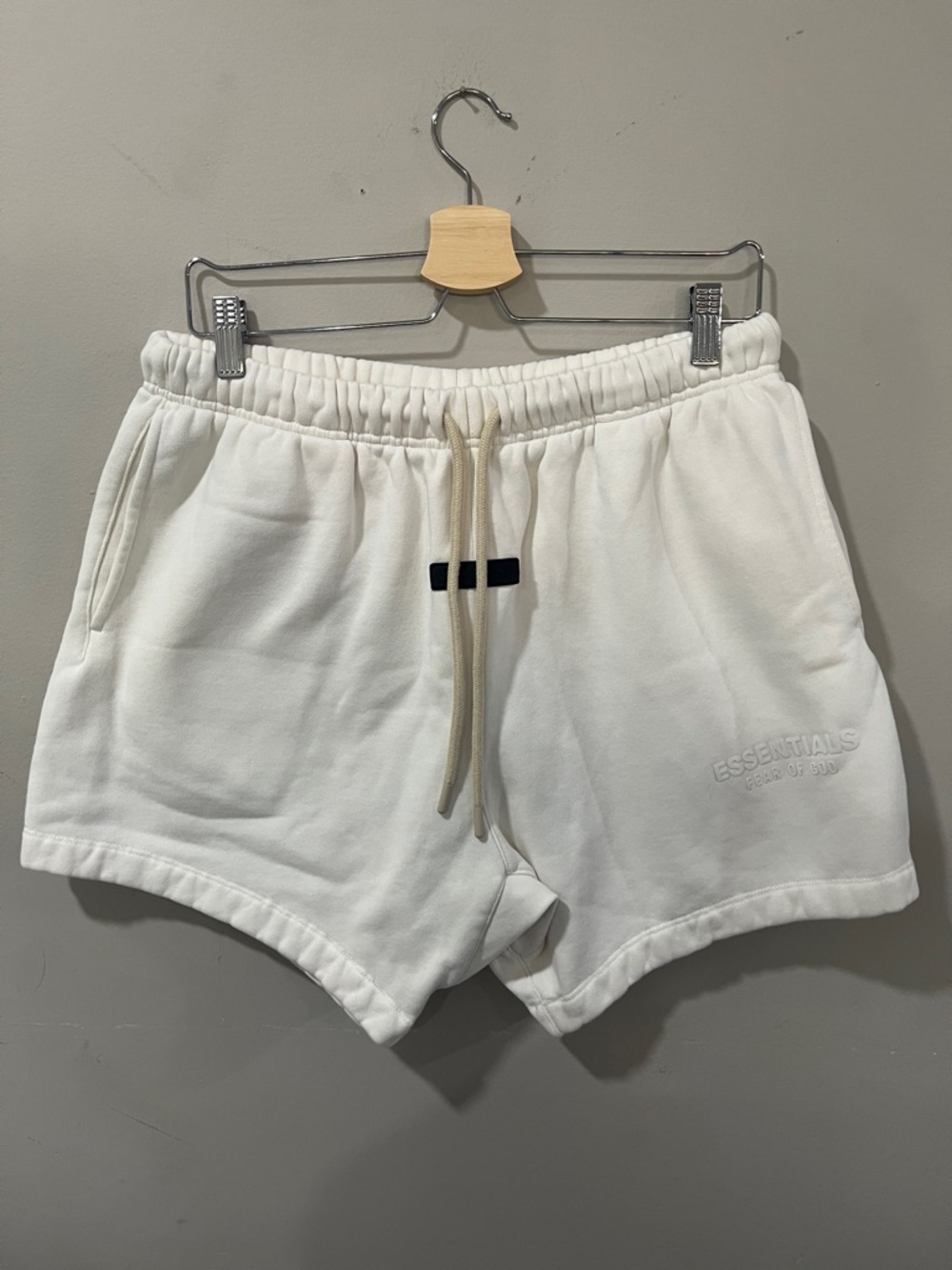 Essentials Fear of God Cream Athletic Fleece Shorts